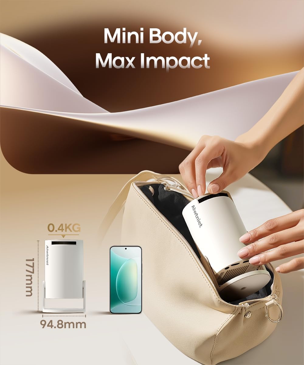 Mini Round Projector 4K Ultra HD