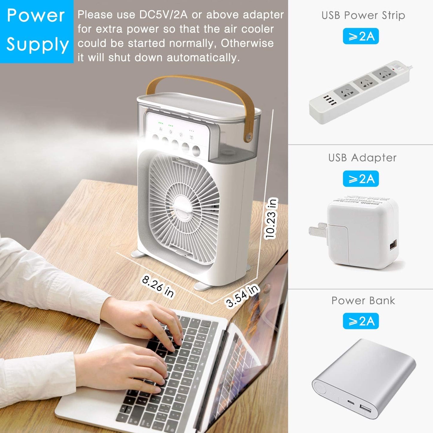Ventilador enfriador con hielo