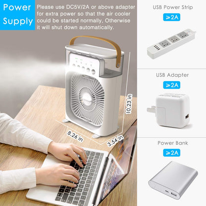 Ventilador enfriador con hielo