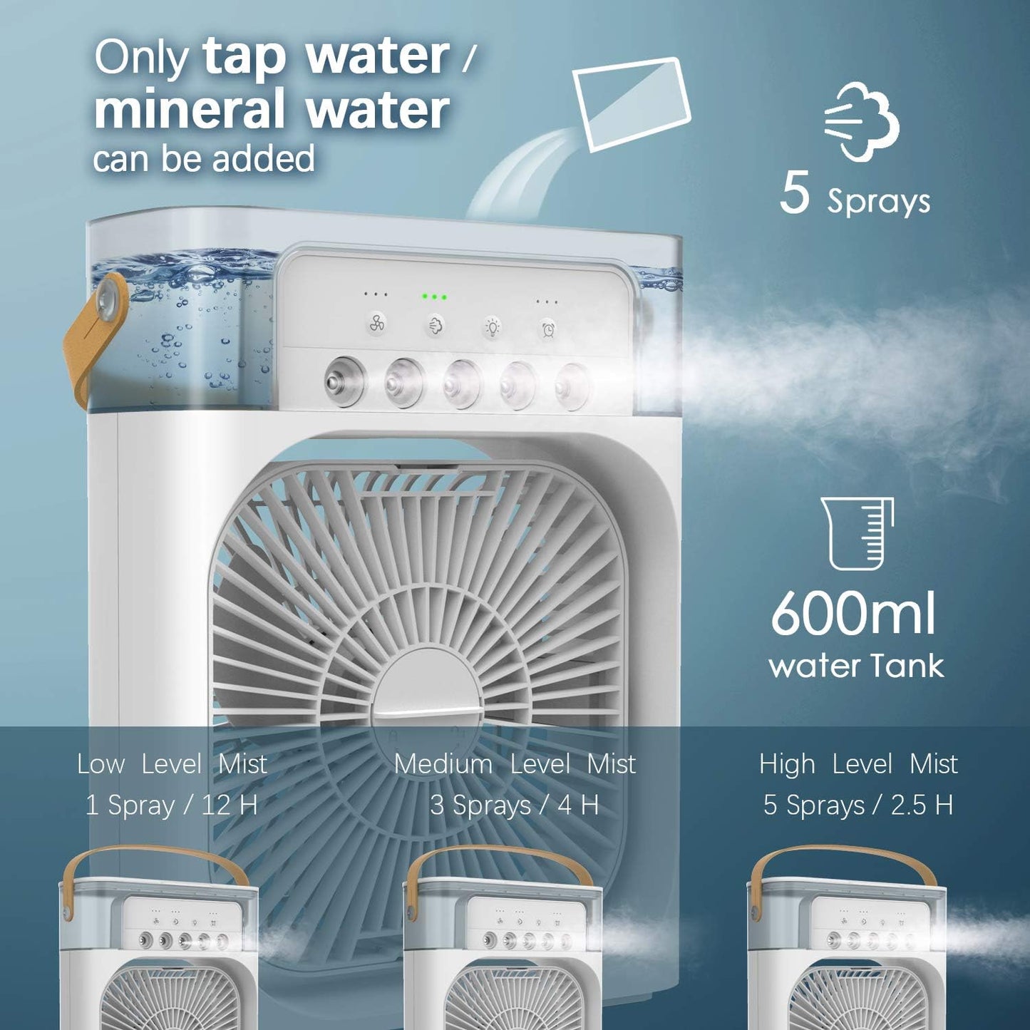 Ventilador enfriador con hielo