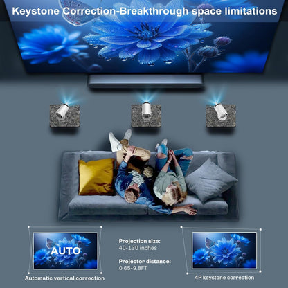 Mini proyector redondo 4K HD