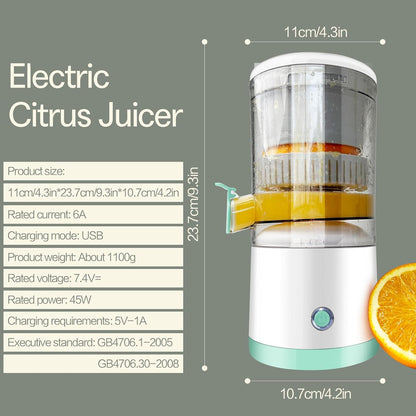 Exprimidor eléctrico recargable