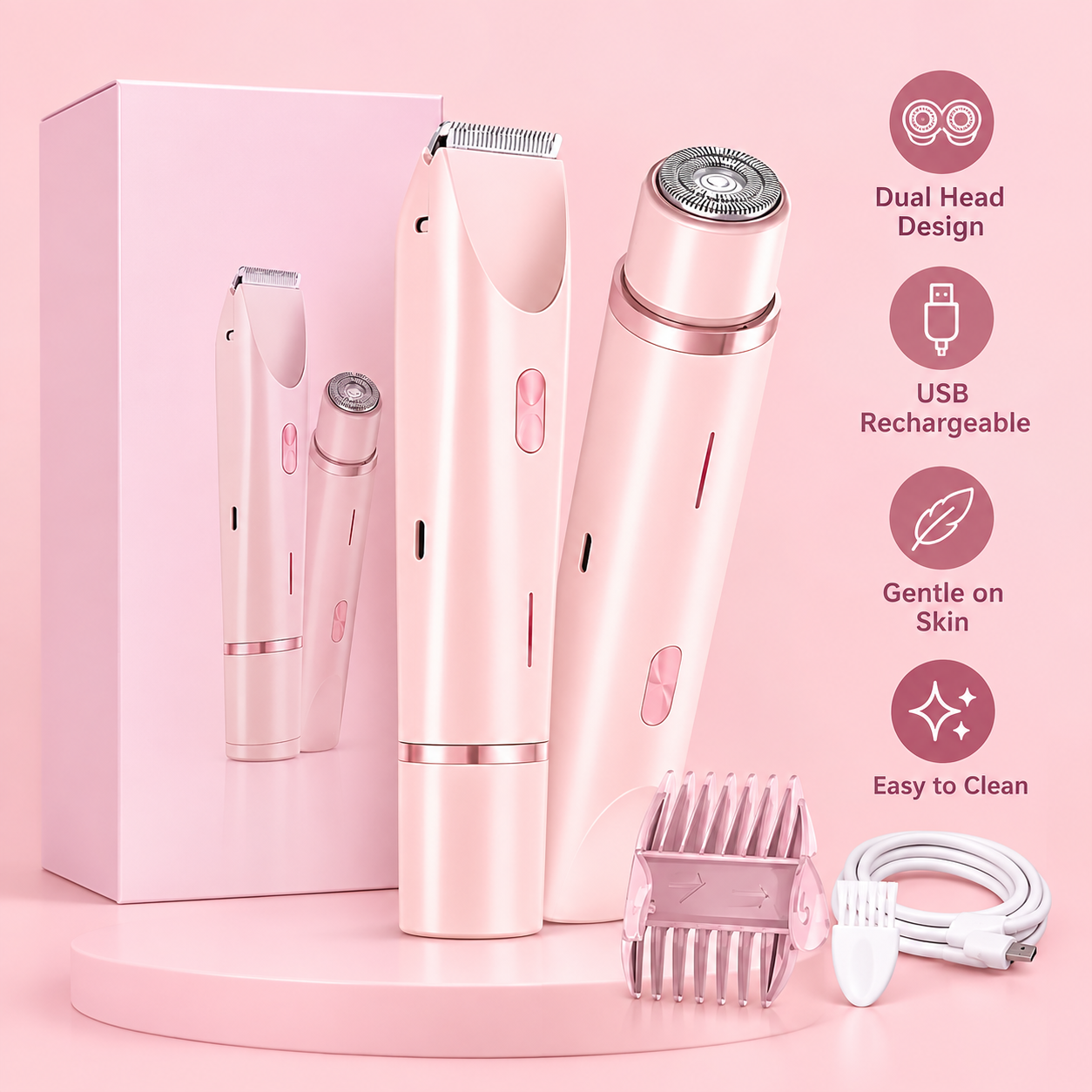 Double Head Electric Shaver