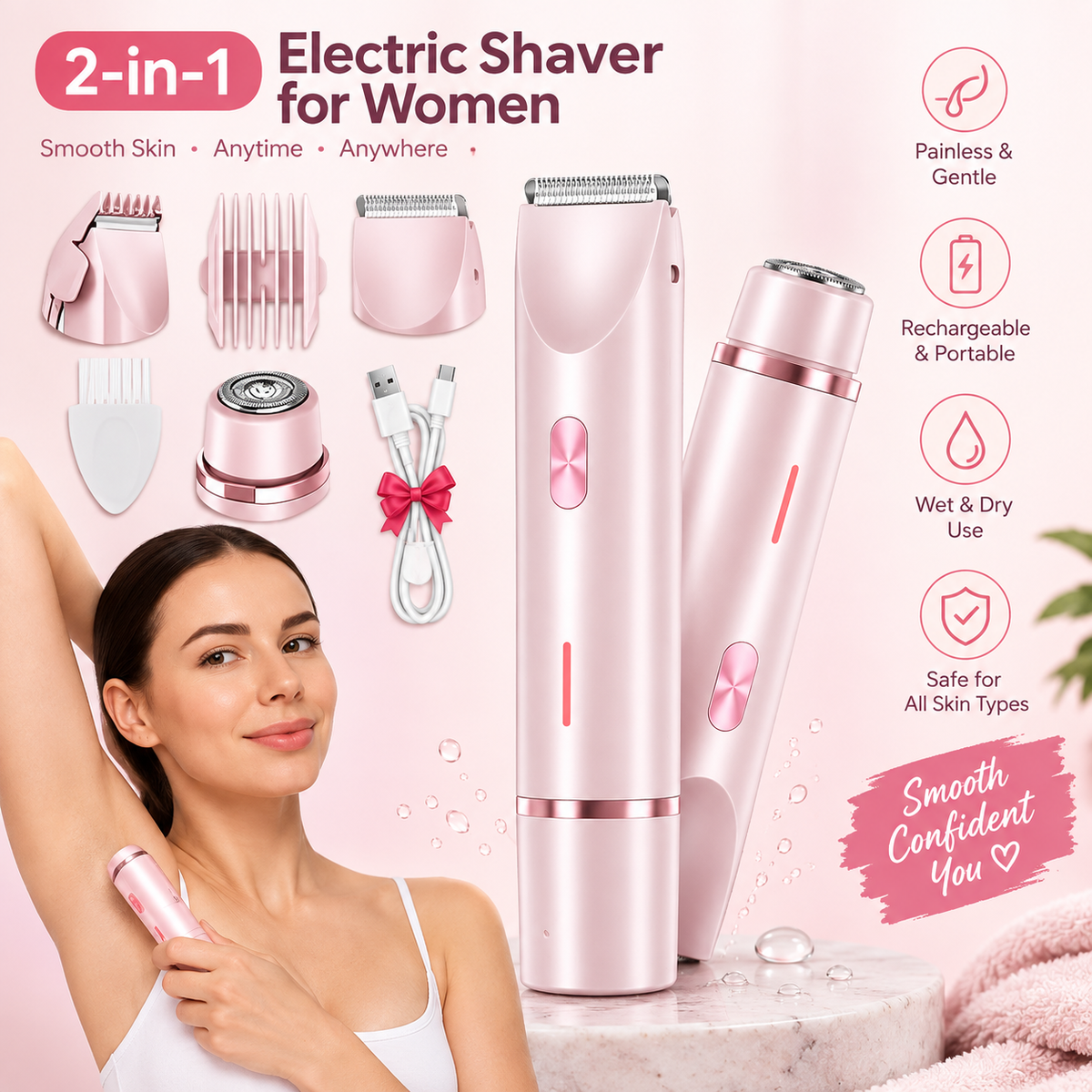 Double Head Electric Shaver