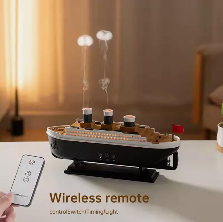 Humidificador con forma de barco Titanic