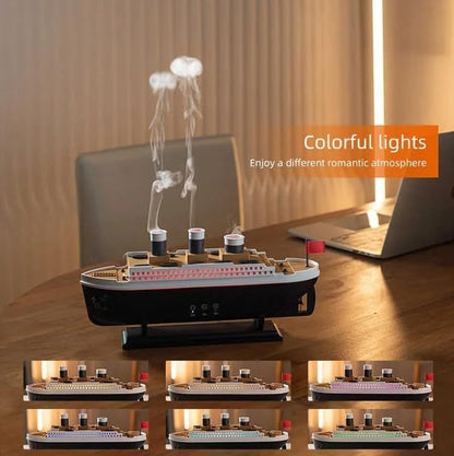 Humidificador con forma de barco Titanic