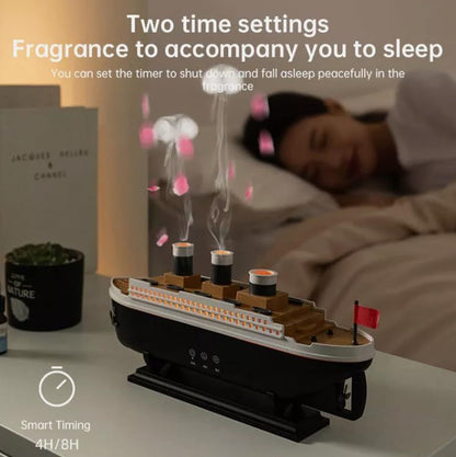 Humidificador con forma de barco Titanic