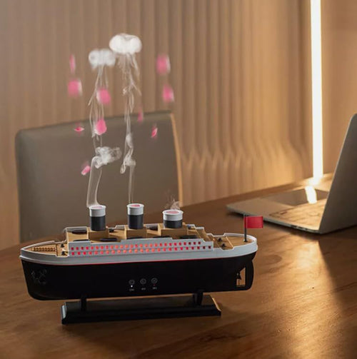 Humidificador con forma de barco Titanic