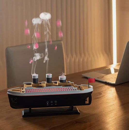 Humidificador con forma de barco Titanic